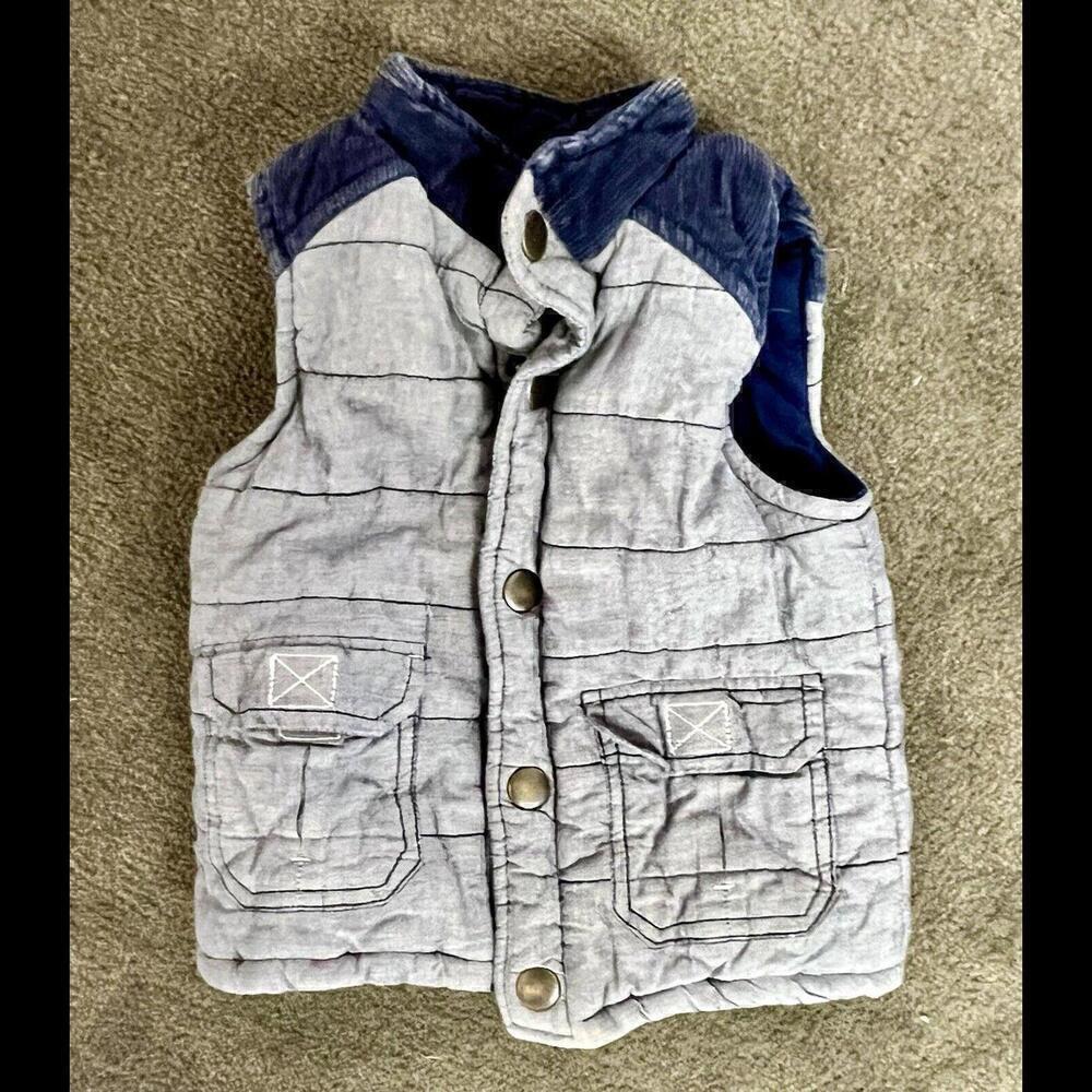 Genuine Kids OshKosh outerwear vest Blue Puffer size Toddler's 2T